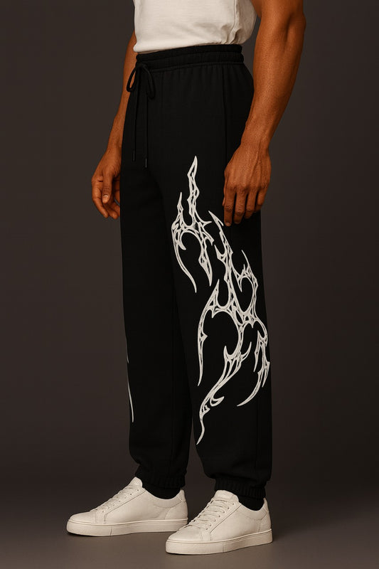 Bexor Black Unisex Straight  Fit  Pants