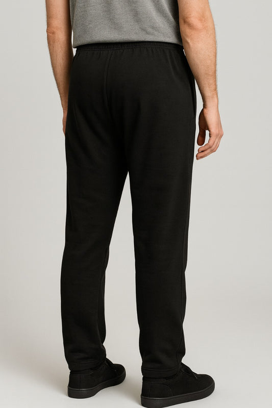 Black Joggers with Snake Print