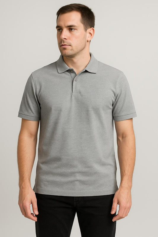 Grey Polo T-shirt